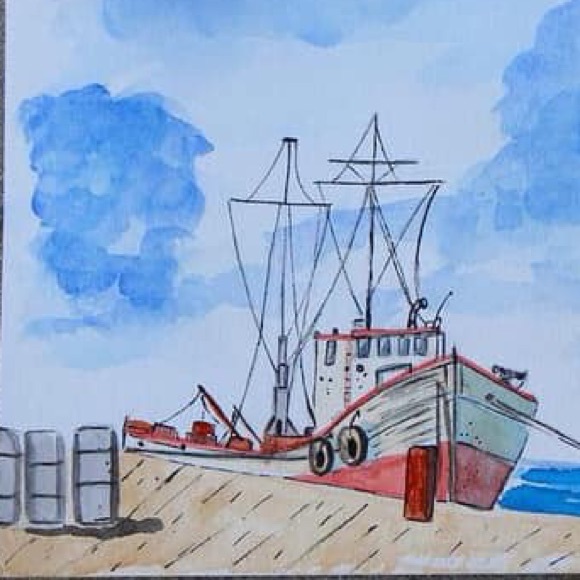 Home Decor Watercolor original art print - Picture 2 of 4